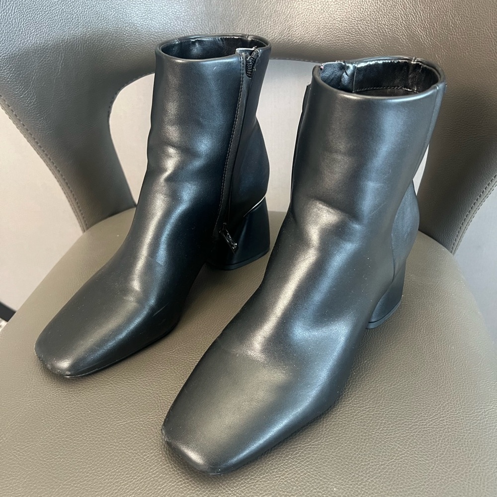 DKNY Sleek Black Ankle Booties